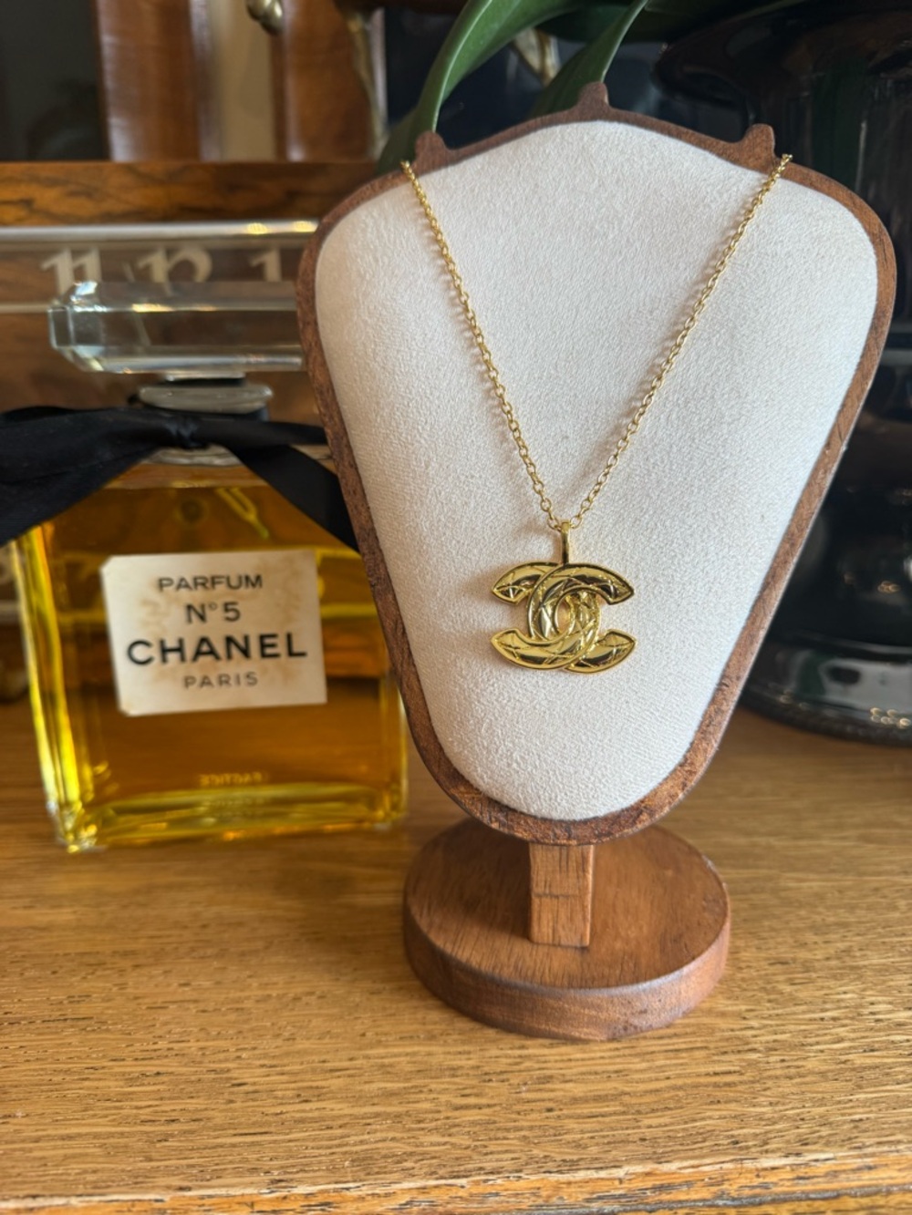 ❤️Chanel Mattelassé Charm on a 14K gold plated over stainless steel chain 18” ❤️